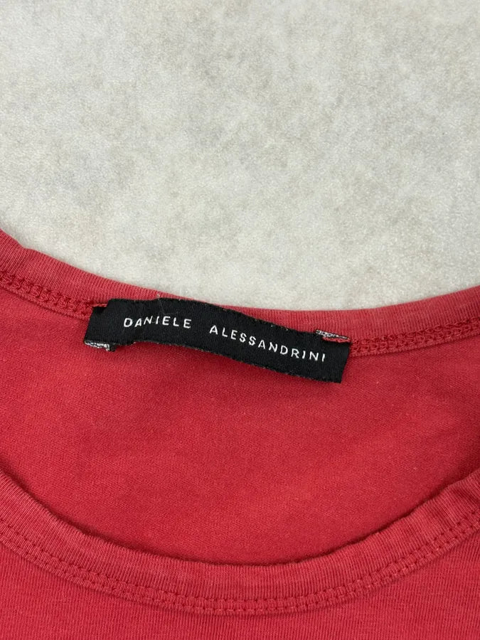 Daniele Alessandrini Red Train Graphic Perspective Longsleeve DOYnPmp 6