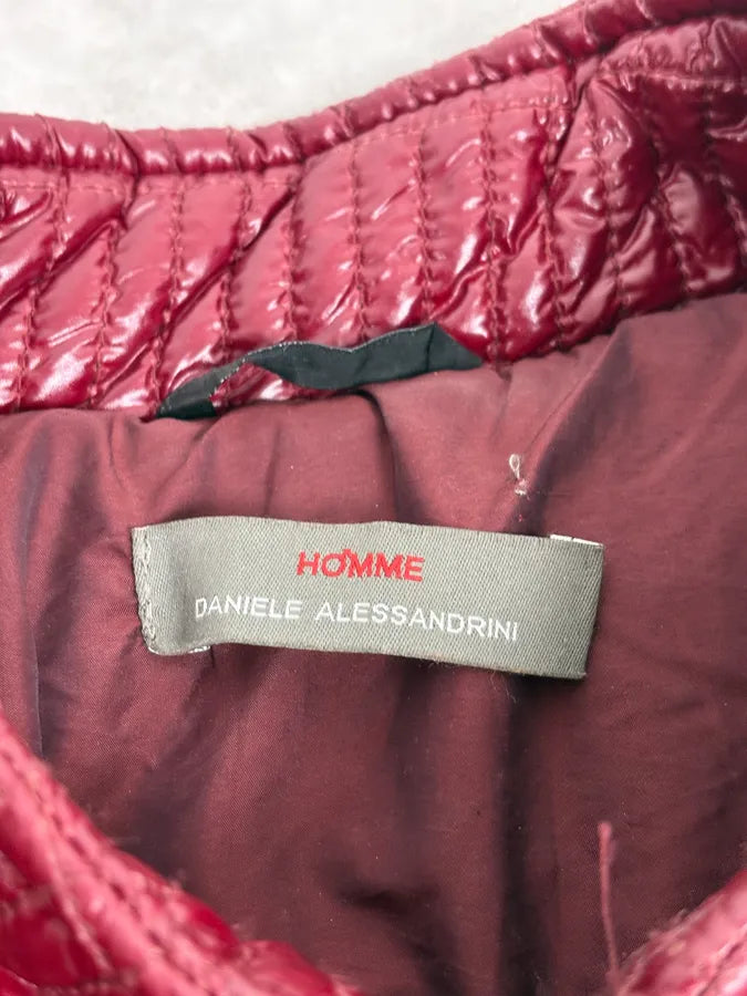 Daniele Alessandrini Red Patent British Puffer Jacket wruoBwg 10