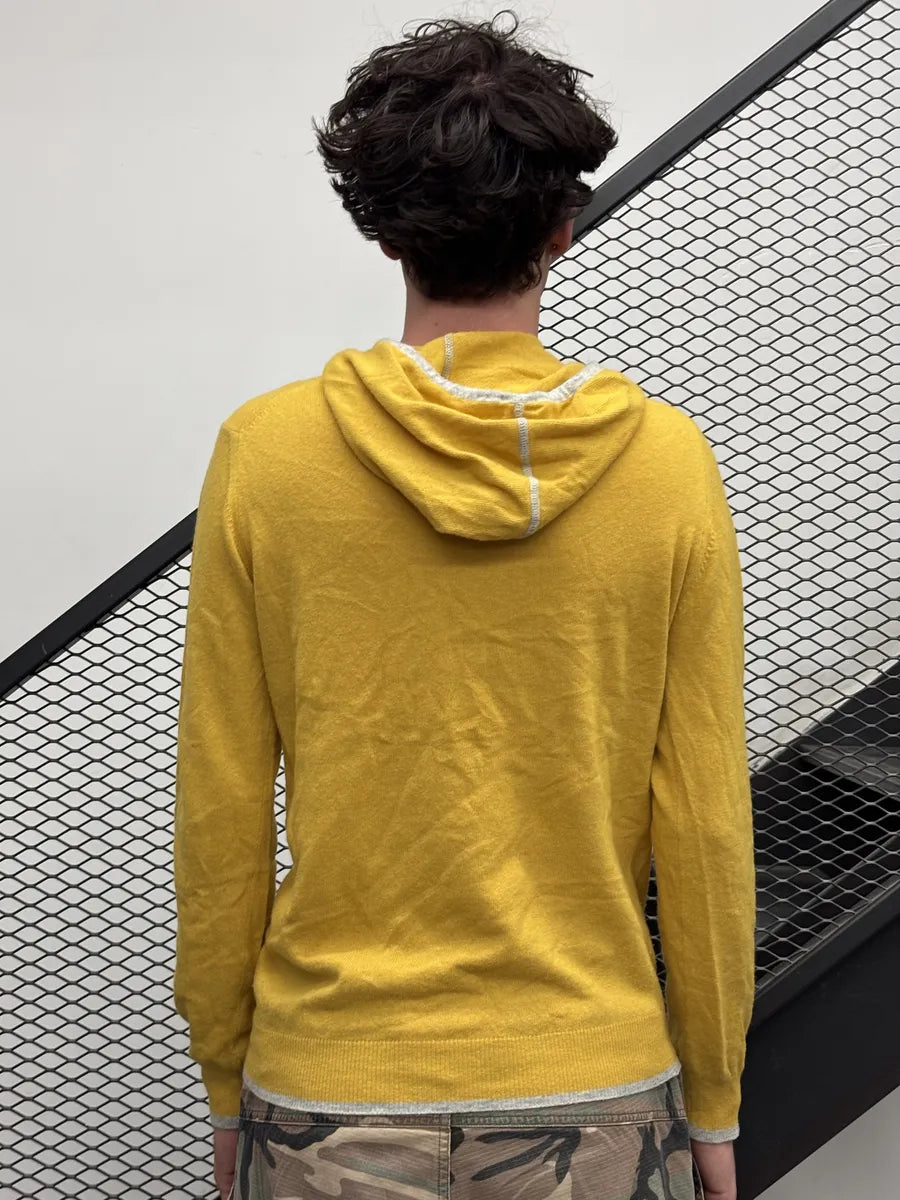 Daniele Alessandrini Yellow Light Hooded Sweater VzDzzru 1