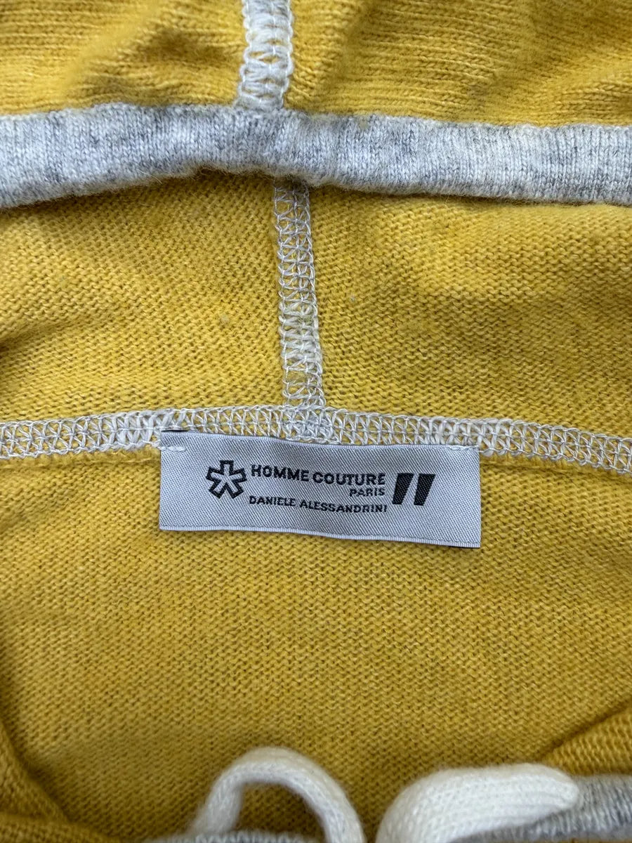 Daniele Alessandrini Yellow Light Hooded Sweater VzDzzru 4