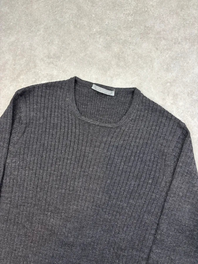Daniele Alessandrini Grey Minimalist Sweater  EGmSUJA 3