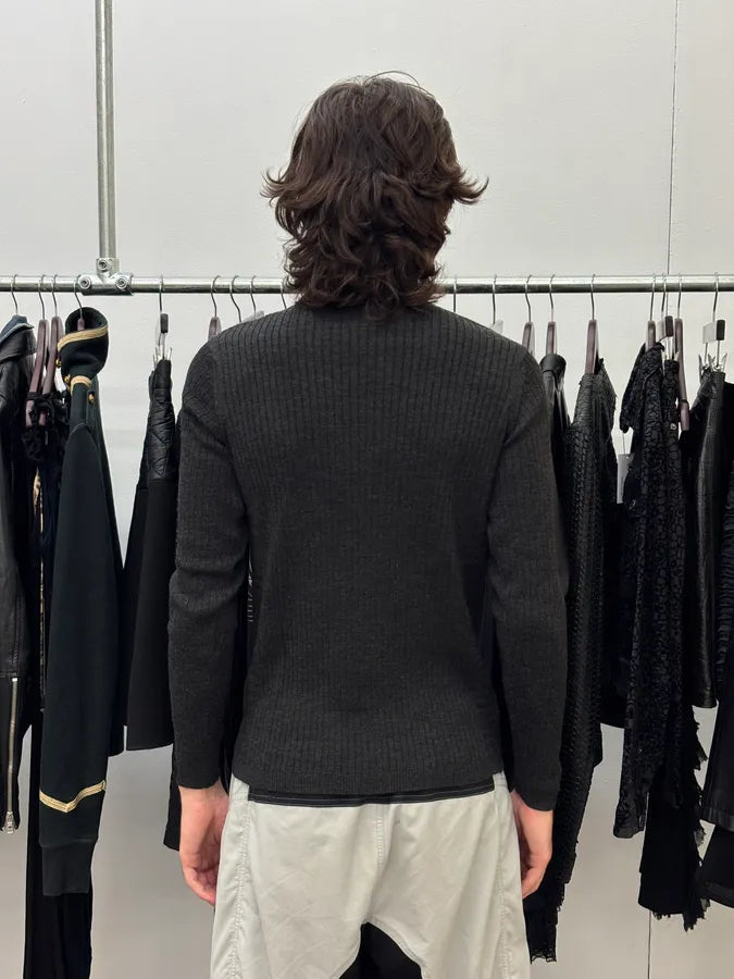Daniele Alessandrini Grey Minimalist Sweater  EGmSUJA 2