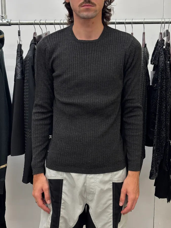 Daniele Alessandrini Grey Minimalist Sweater  EGmSUJA 1