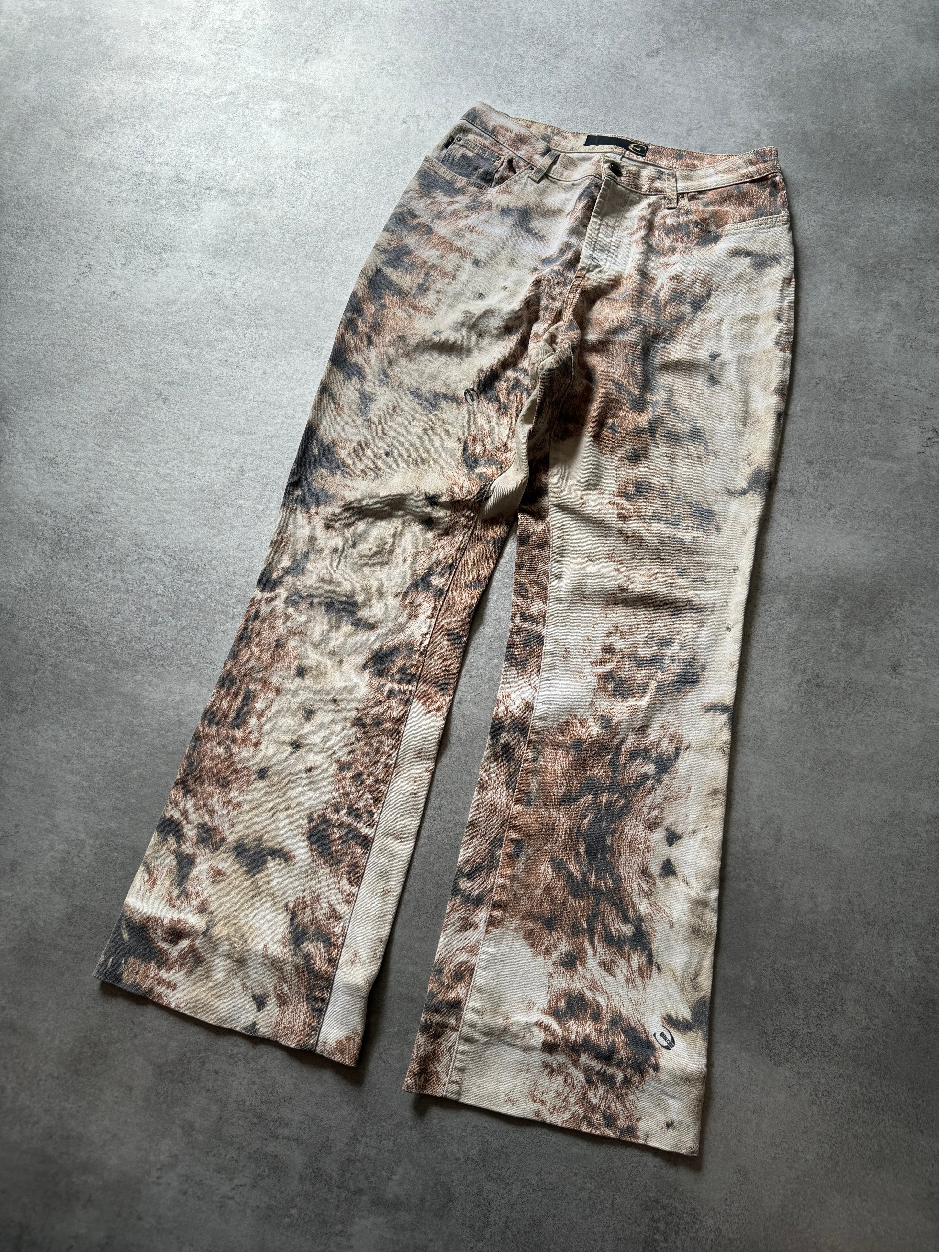 AW2003 Cavalli Animal Fur Print Cozy Pants (M) - 4