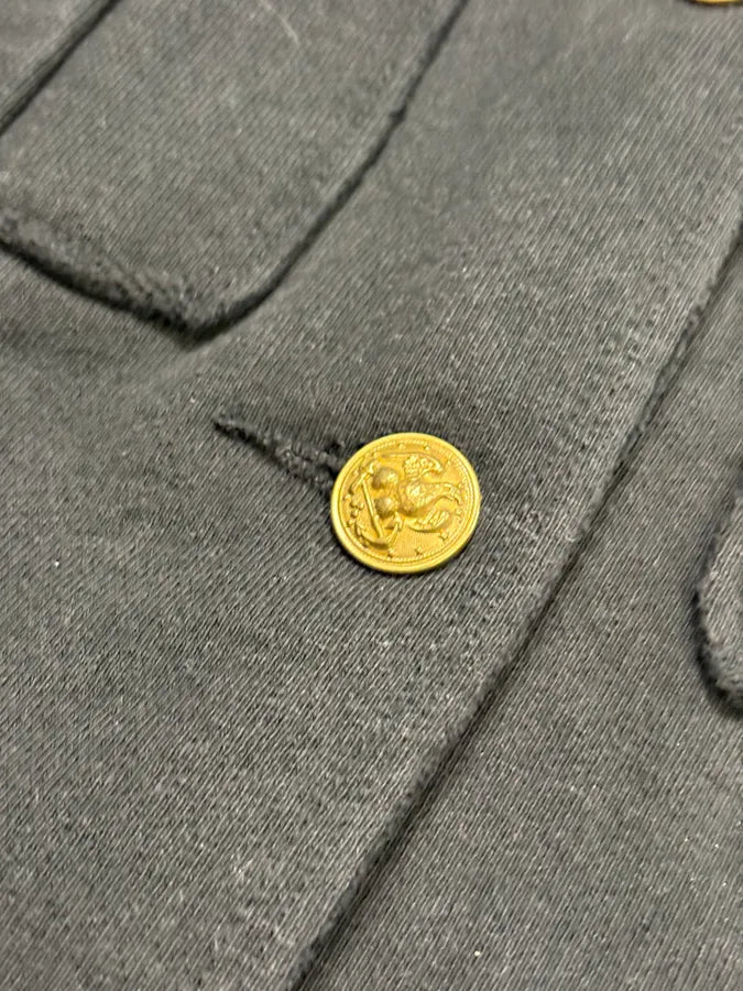 2010s Ralph Lauren Black Officer Buttoned Jacket DWdBwuy 7