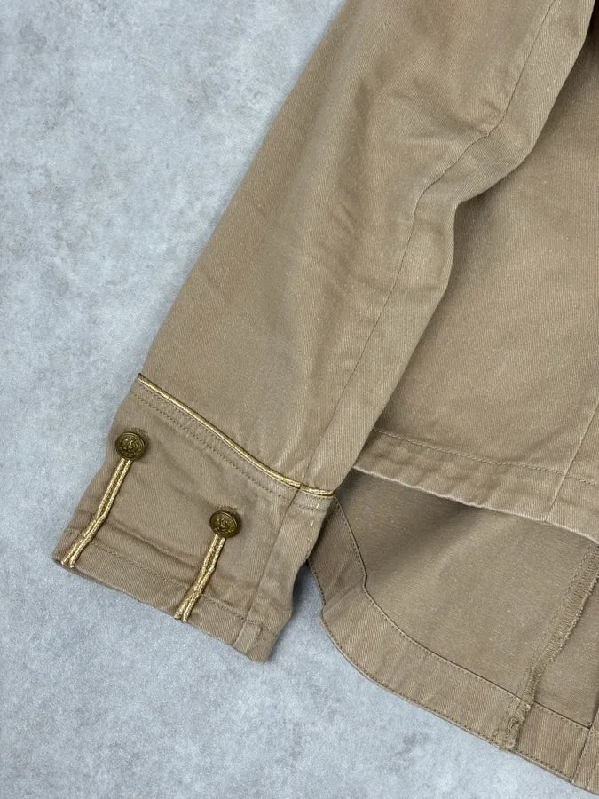 Ralph Lauren Military Officer Beige Jacket vzNWWTJ 8