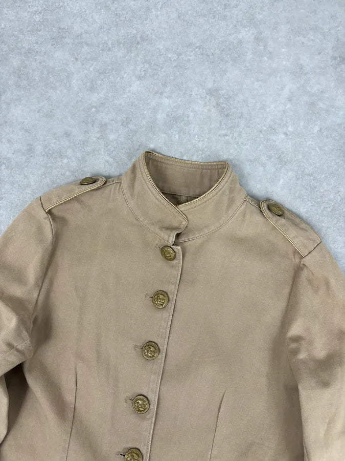 Ralph Lauren Military Officer Beige Jacket vzNWWTJ 3