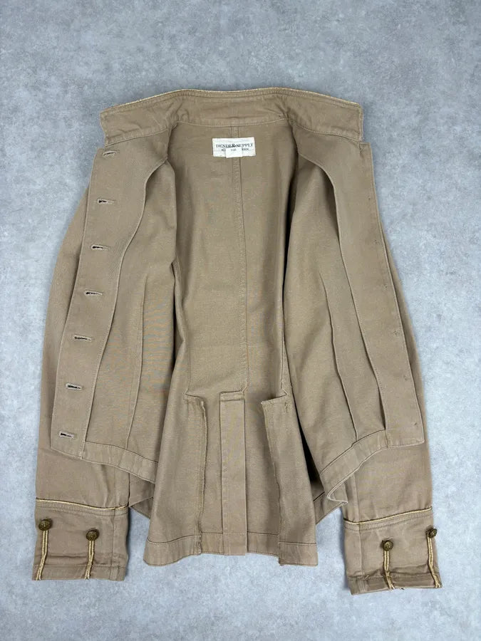 Ralph Lauren Military Officer Beige Jacket vzNWWTJ 6