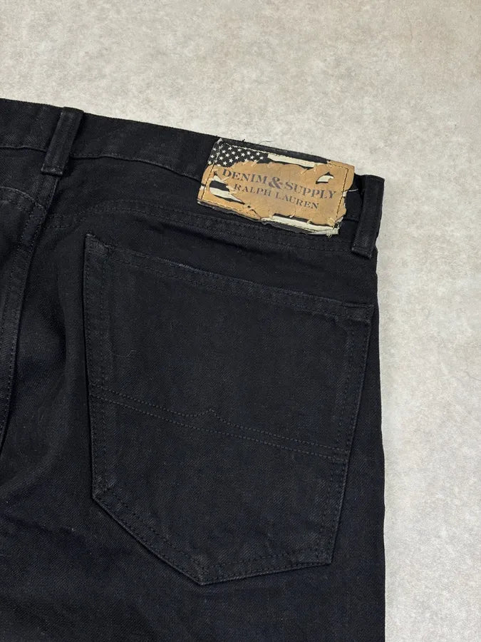 Ralph Lauren Black Denim Straight Leg Jeans BvjlTCX 7