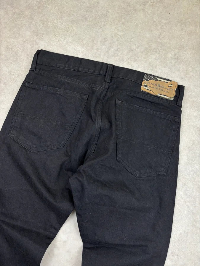 Ralph Lauren Black Denim Straight Leg Jeans BvjlTCX 6