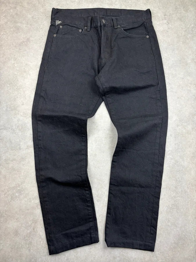 Ralph Lauren Black Denim Straight Leg Jeans BvjlTCX 0