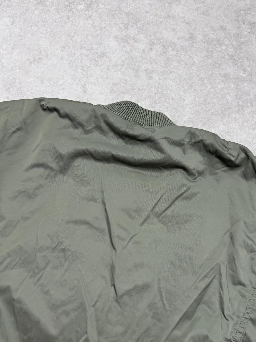 2010s Ralph Lauren Olive Green Nylon Cargo Bomber Jacket NBVpCJG 5
