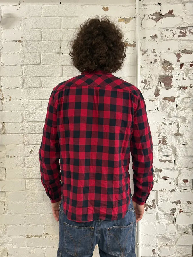 2010s Ralph Lauren Red & Black Plaid Shirt GgbqzTl 2