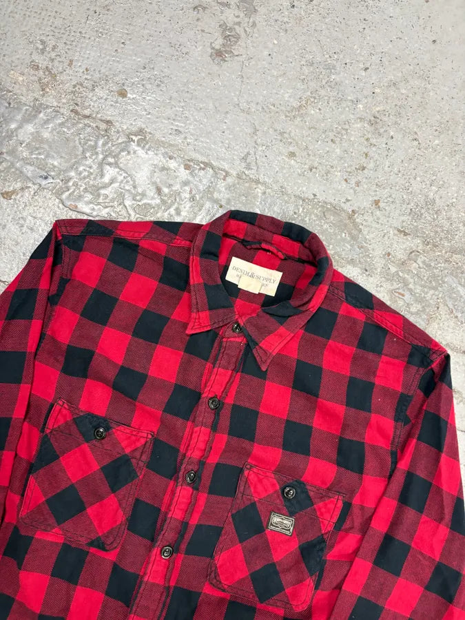 2010s Ralph Lauren Red & Black Plaid Shirt GgbqzTl 3