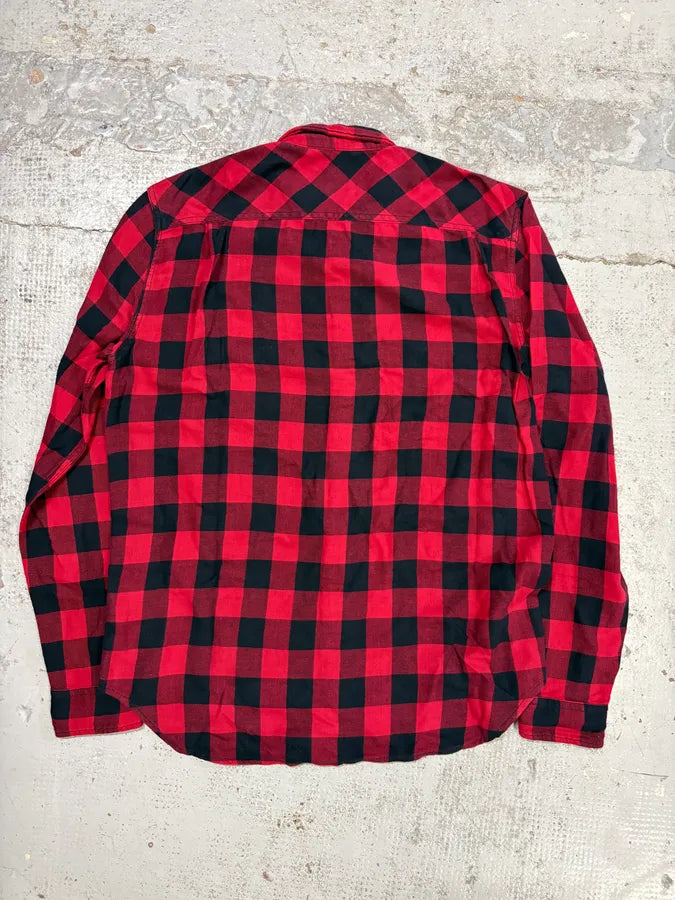 2010s Ralph Lauren Red & Black Plaid Shirt GgbqzTl 4