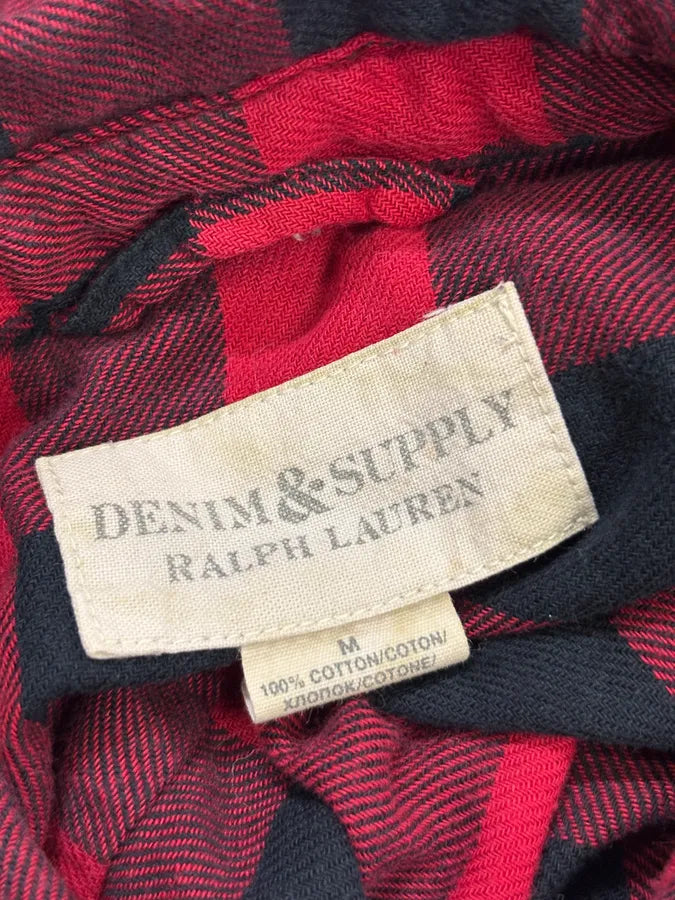 2010s Ralph Lauren Red & Black Plaid Shirt GgbqzTl 7