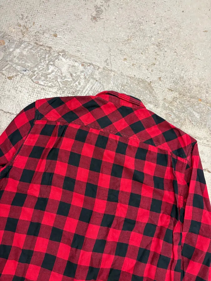 2010s Ralph Lauren Red & Black Plaid Shirt GgbqzTl 5