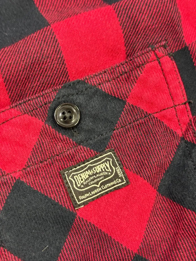 2010s Ralph Lauren Red & Black Plaid Shirt GgbqzTl 6