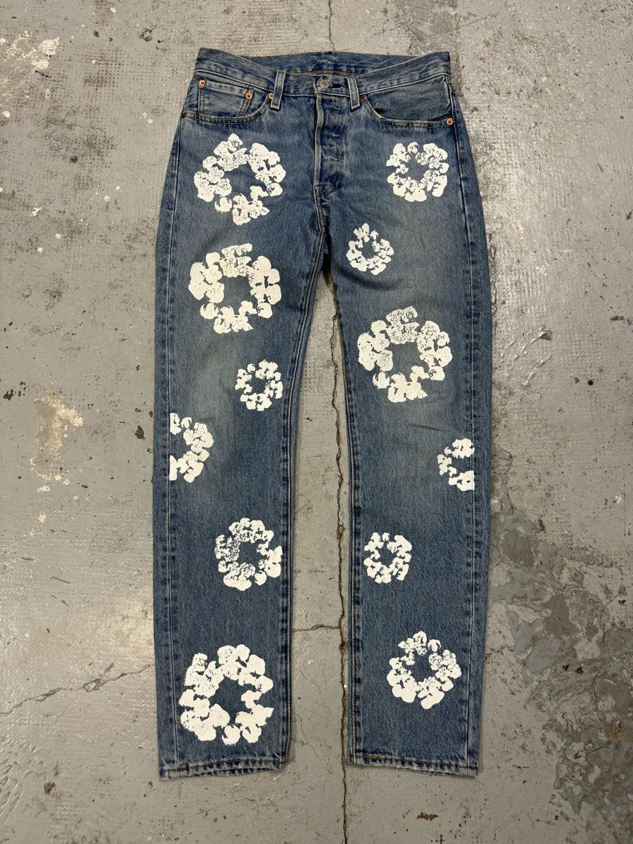 Denim Tears Levis 501 Blue Denim Jeans DzflSVn 0