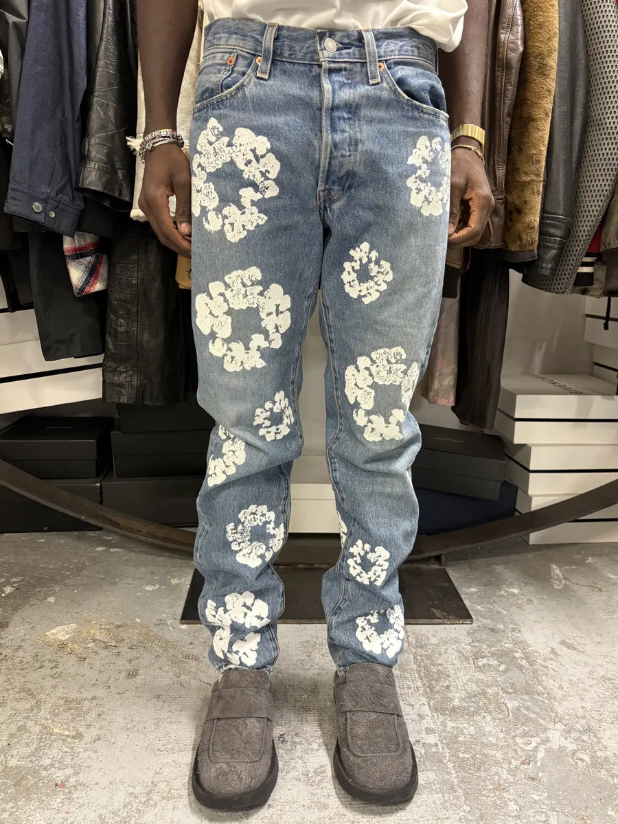 Denim Tears Levis 501 Blue Denim Jeans – Dolce Vita Hub Denim Tears Levis 501 Blue Denim Jeans – Dolce Vita Hub