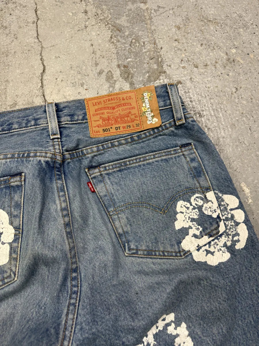 Denim Tears Levis 501 Blue Denim Jeans DzflSVn 8