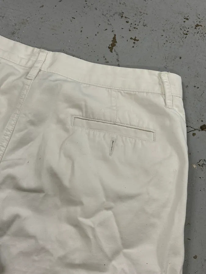 SS2003 Dolce & Gabbana White Creamy Cargo Shorts heLavxZ 7