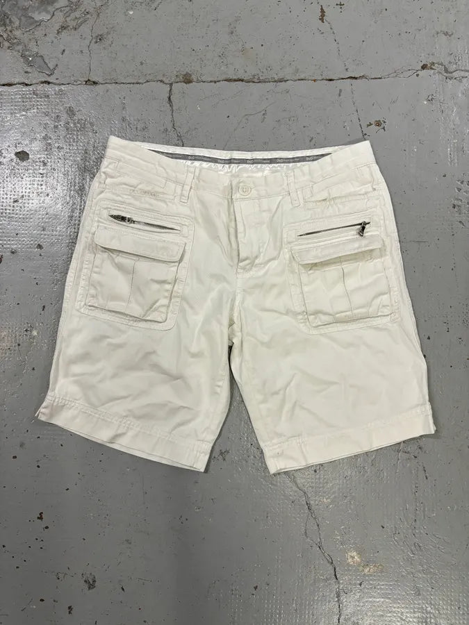 SS2003 Dolce & Gabbana White Creamy Cargo Shorts heLavxZ 3