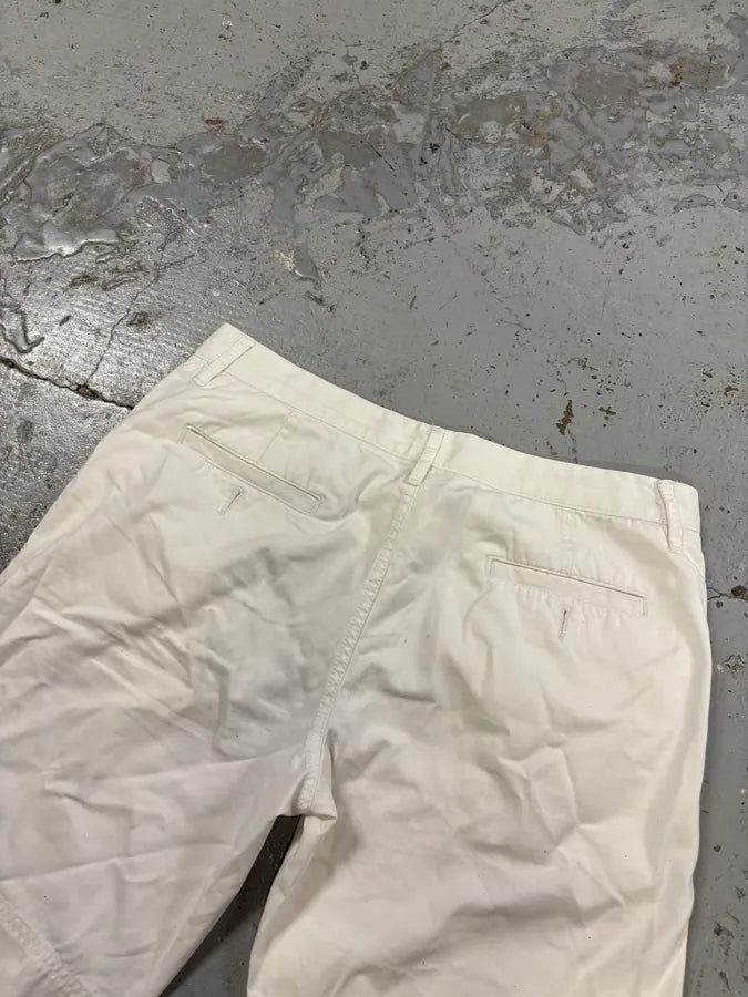 SS2003 Dolce & Gabbana White Creamy Cargo Shorts heLavxZ 6