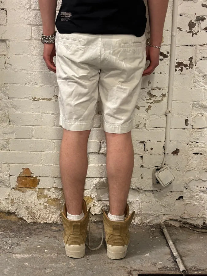 SS2003 Dolce & Gabbana White Creamy Cargo Shorts heLavxZ 2