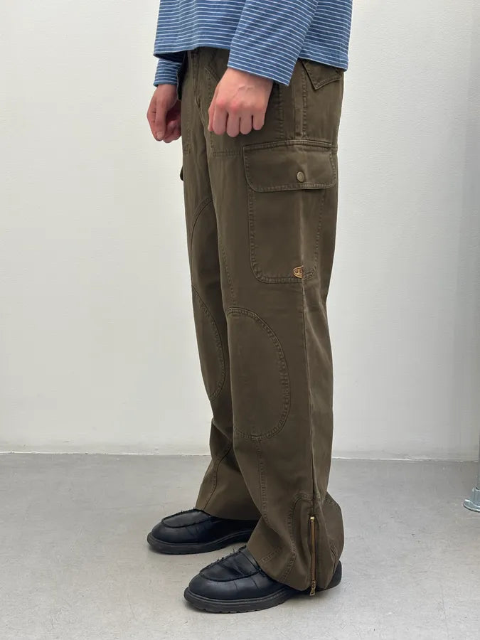 SS2003 Dolce & Gabbana Olive Green Military Cargo Pants vQkfEGC 2