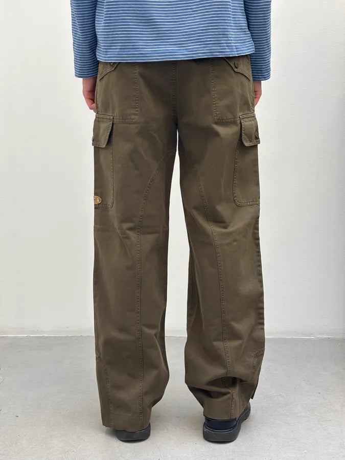 SS2003 Dolce & Gabbana Olive Green Military Cargo Pants vQkfEGC 3
