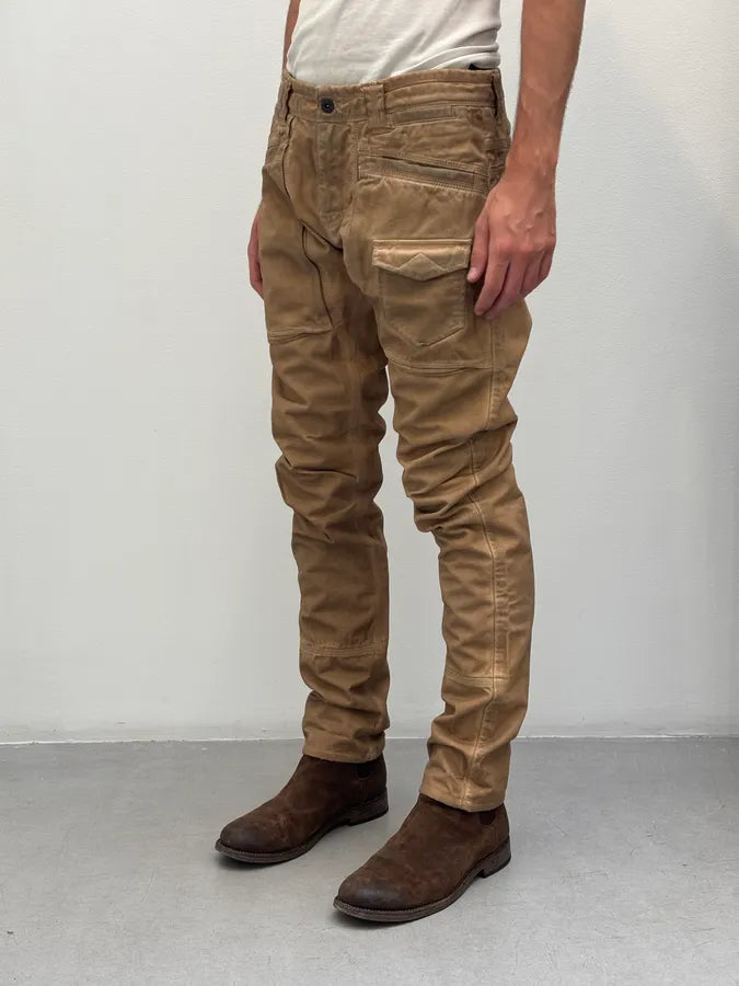 2000s Dolce & Gabbana Archive Utility Waxed Pants  sBfrvEN 1