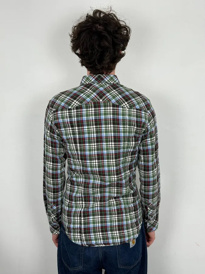 AW2008 Dolce & Gabbana Green Tartan Checkered Western Shirt  UXUwsdP 3