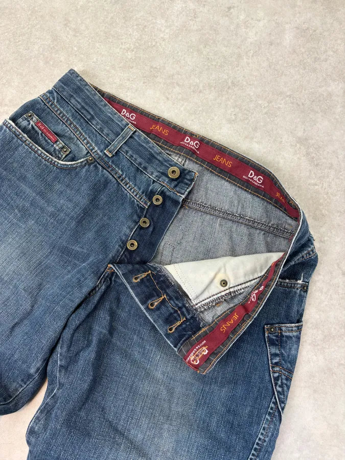 AW2003 Dolce & Gabbana Blue Contemporary Denim Jeans vYatQHT 7