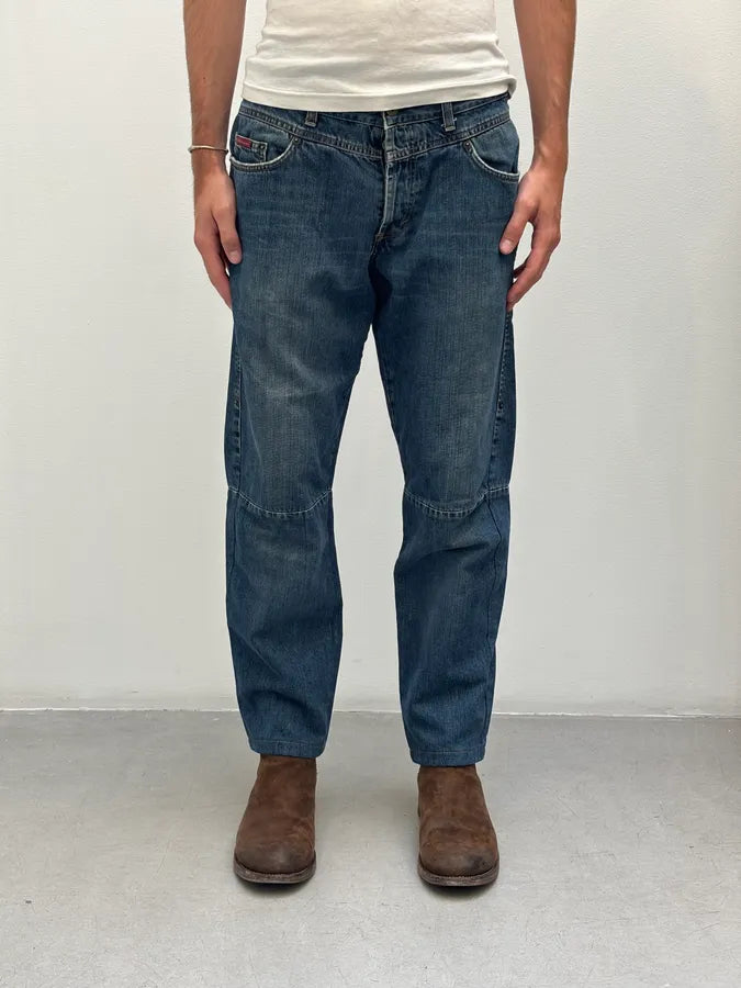AW2003 Dolce & Gabbana Blue Contemporary Denim Jeans vYatQHT 1