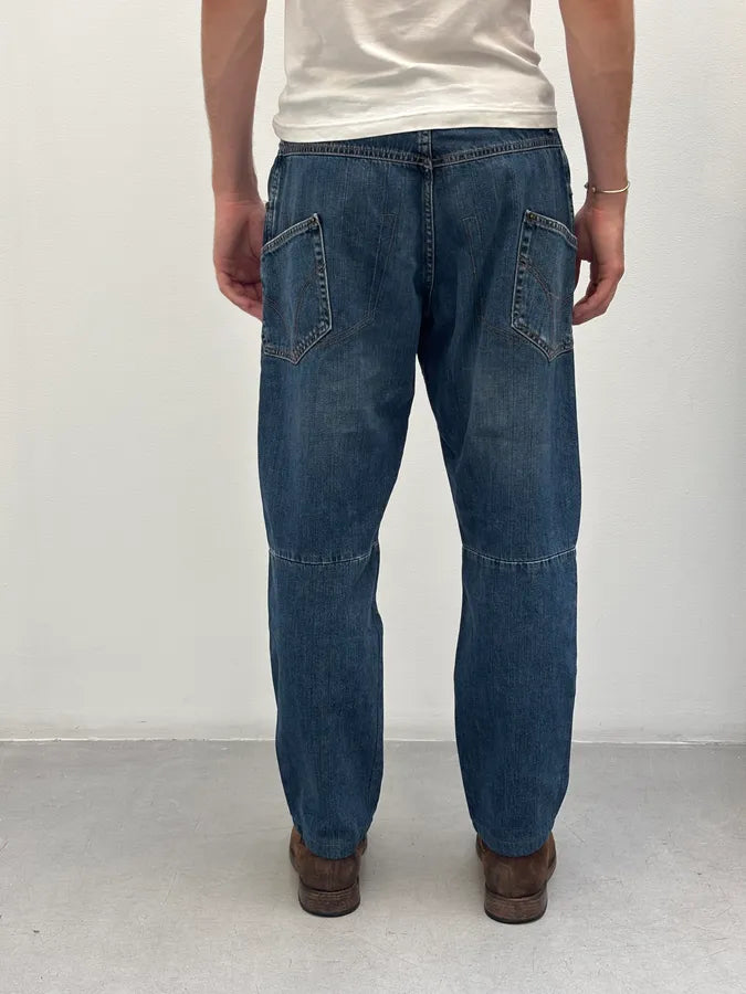 AW2003 Dolce & Gabbana Blue Contemporary Denim Jeans vYatQHT 3