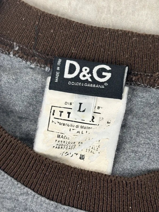 AW2005 Dolce & Gabbana Grey Cuddle Bear Longsleeve T-Shirt   eaYuytk 7