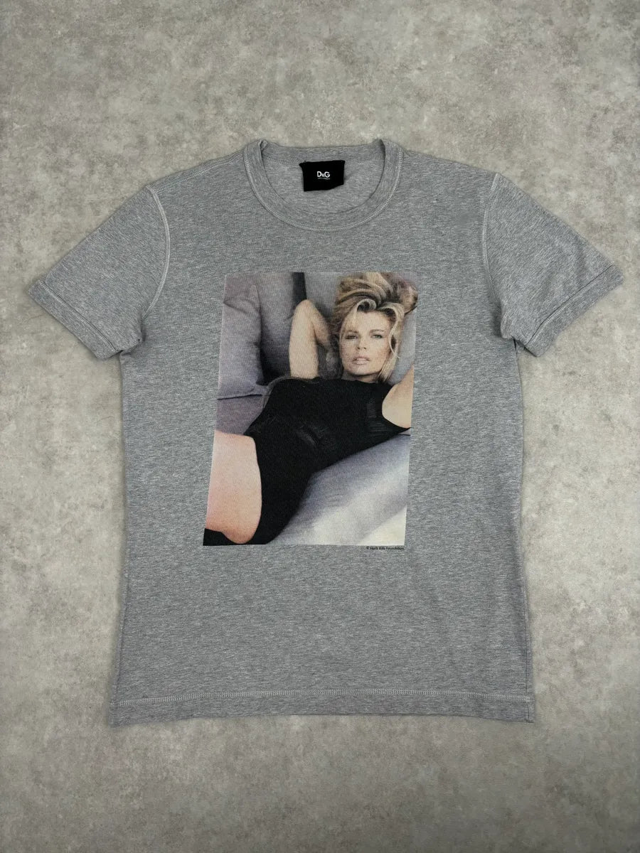2000s Dolce & Gabbana Women Photography Grey T-Shirt  aLKbikR 0