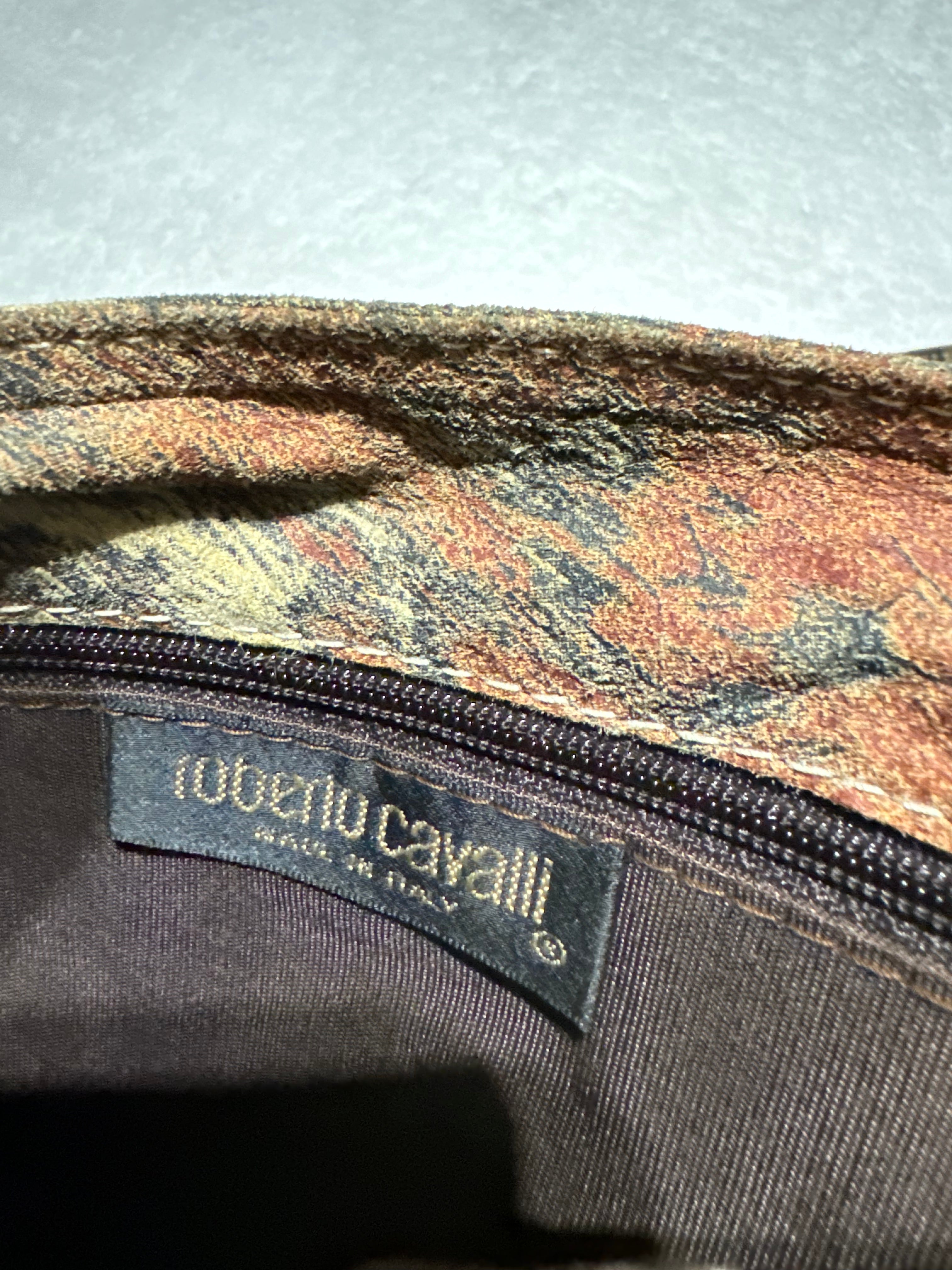 AW1999 Roberto Cavalli Fury Cow Print Effect Handle Bag (OS) - 9
