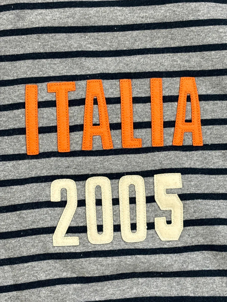 AW2005 Dolce & Gabbana Grey Striped Military Patches Zip-Up Sweater diGQdJOx 9