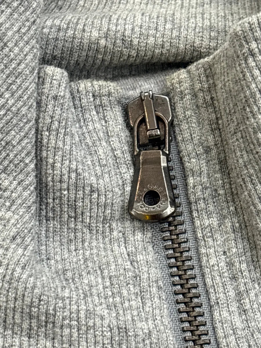 AW2005 Dolce & Gabbana Grey Striped Military Patches Zip-Up Sweater diGQdJOx 10