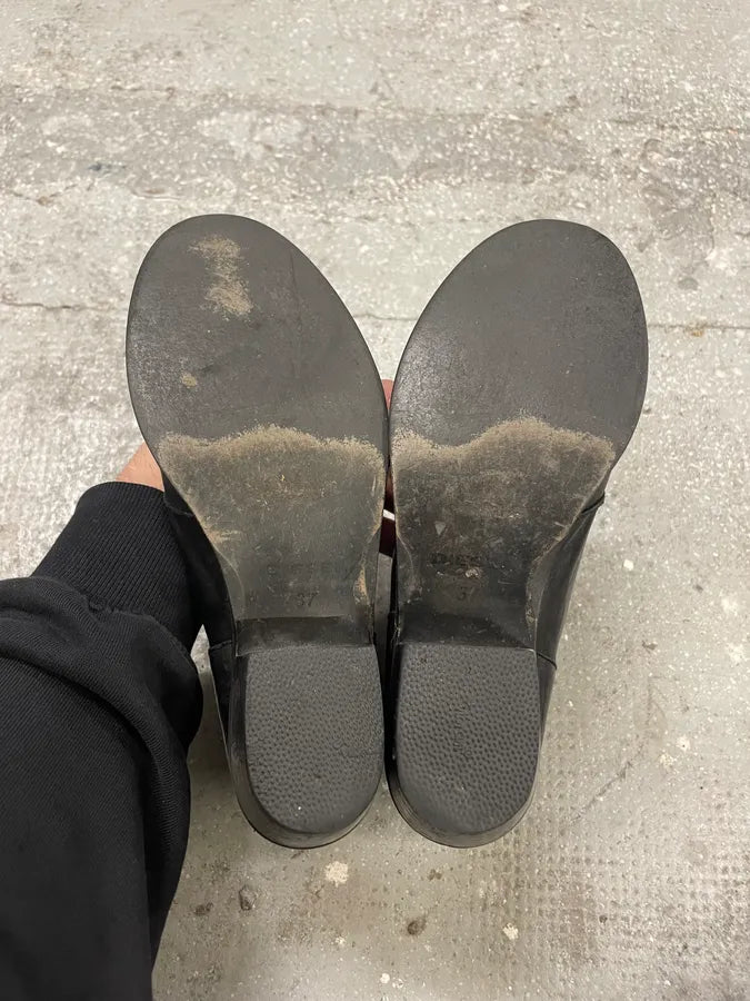 Diesel 2 Zips Black Leather Boots PRaicMI 8