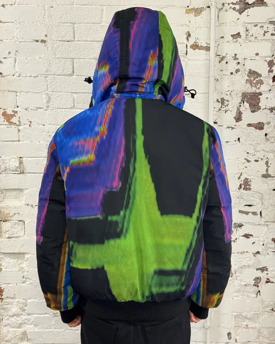 Diesel Abstract Multicolor Hooded Puffer Jacket  SOwzwiV 1