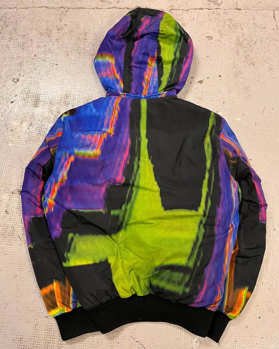 Diesel Abstract Multicolor Hooded Puffer Jacket  SOwzwiV 7