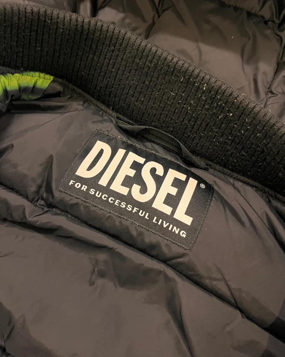 Diesel Abstract Multicolor Hooded Puffer Jacket  SOwzwiV 9
