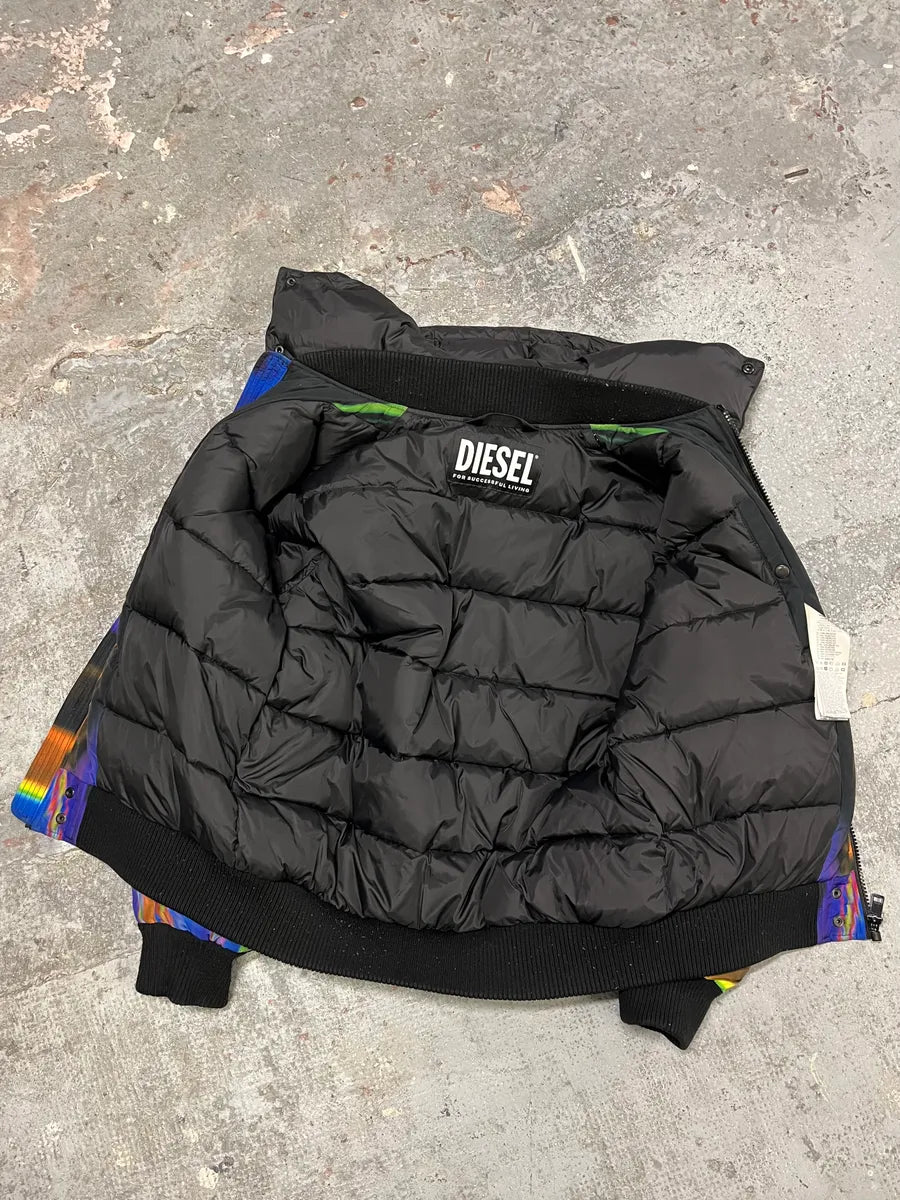 Diesel Abstract Printed W-ON-AOP Bomber Jacket OmdESKn 10