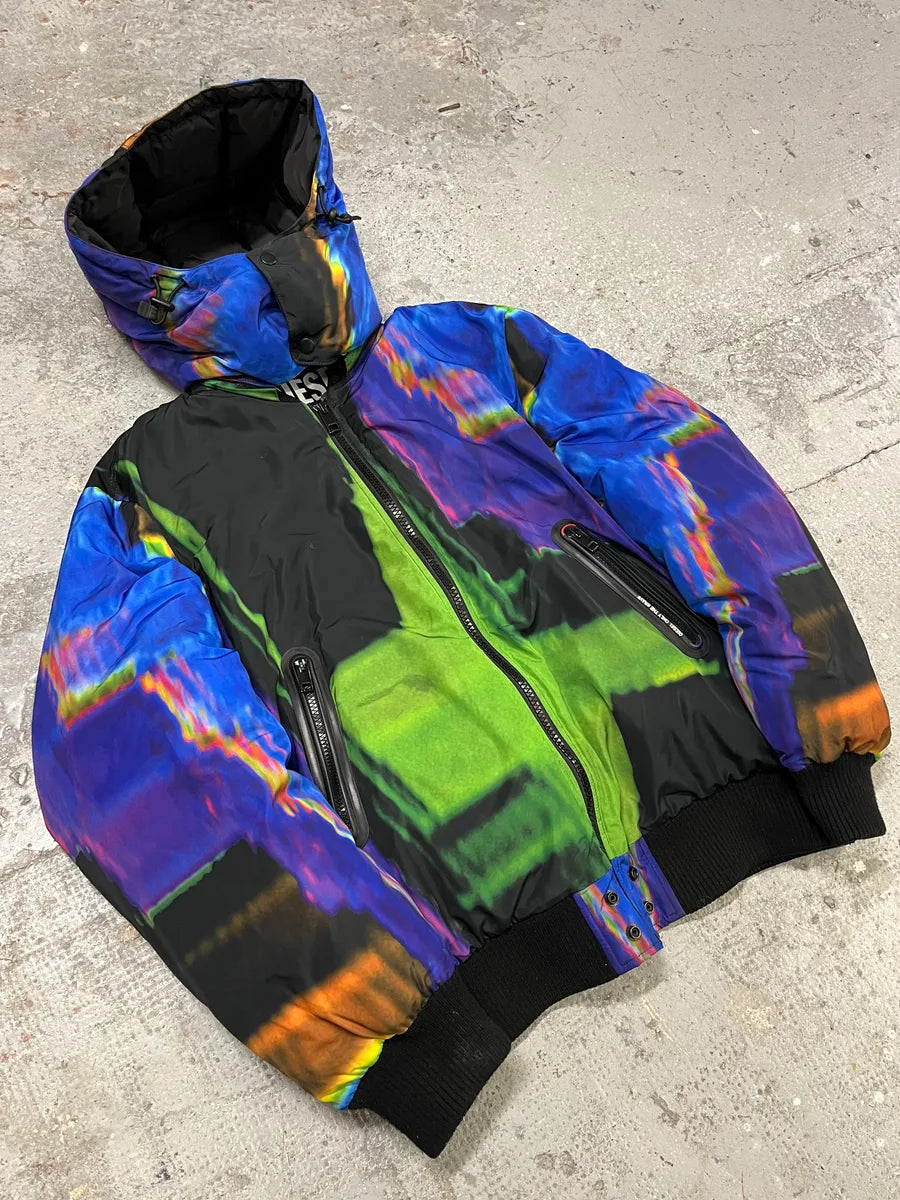 Diesel Abstract Printed W-ON-AOP Bomber Jacket OmdESKn 2