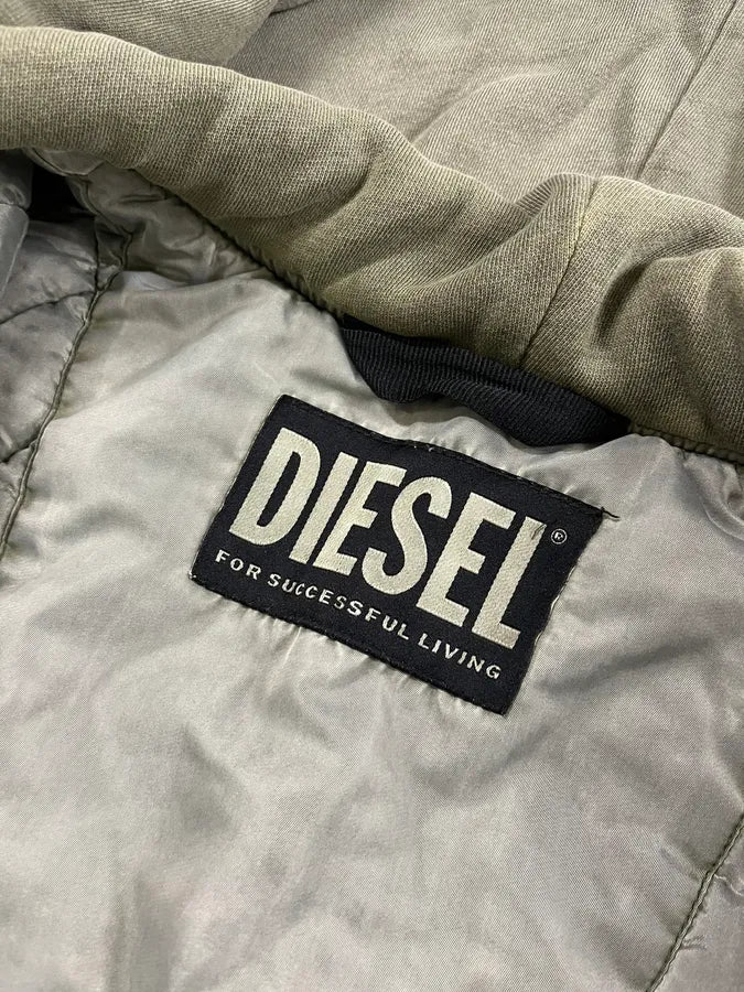 Diesel Astro Cargo Grey Bomber Jacket HTIbXrP 10