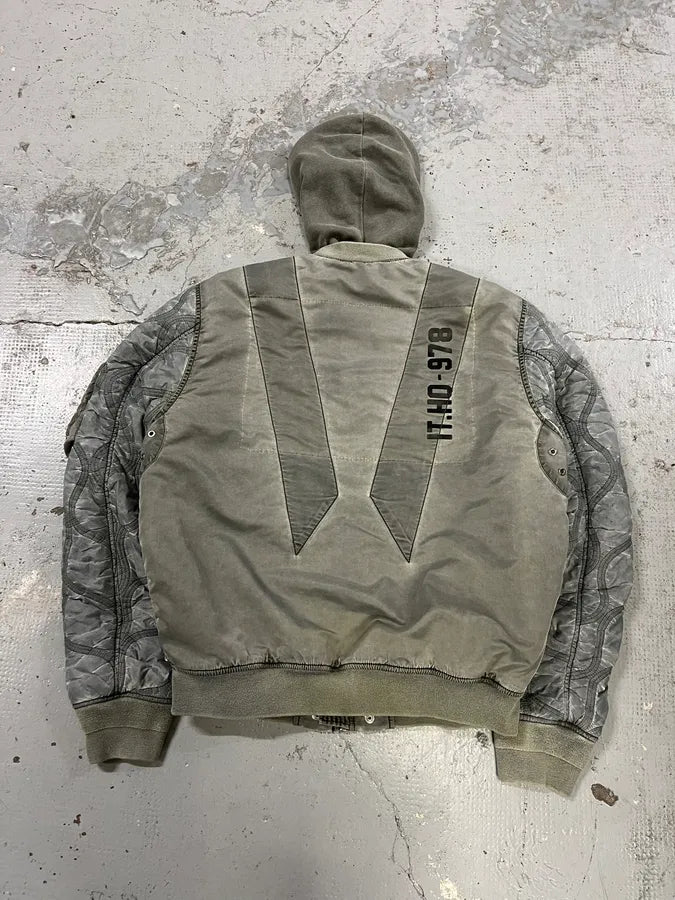 Diesel Astro Cargo Grey Bomber Jacket HTIbXrP 6