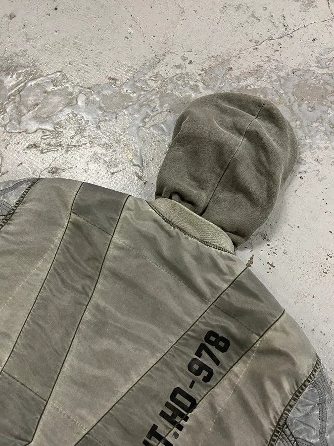 Diesel Astro Cargo Grey Bomber Jacket HTIbXrP 8